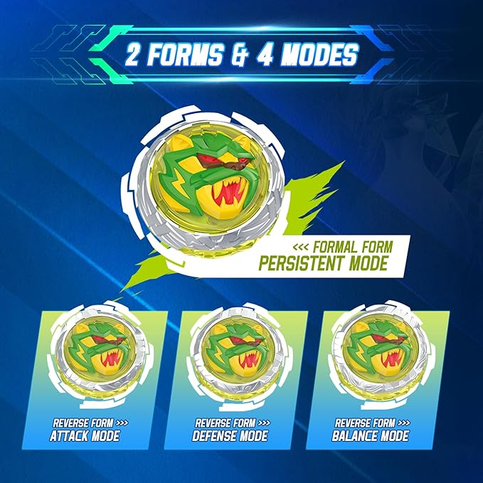 Infinity Nado Spinning top for Kids Metal Toy Kids Battle Tops Spinning Tops Spinning Tops Kids Spinning Tops Kids Age 5 6 7 8 9 10 11 12 Years Old, Power Pack Lightning Leopard