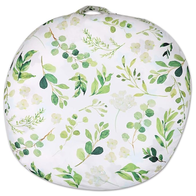 TANOFAR Green Leaf Lounger Cover for Newborn, Breathable & Reusable Removable Slipcover for Baby, Snugly Fit
