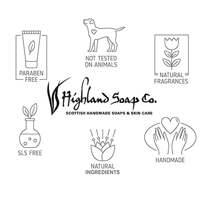 The Highland Soap Company, Hand & Body Organic Lotion, Wild Scottish Raspberry, 10 Fl Oz Bottle (Pack of 1)