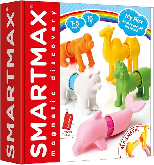 SmartMax My First Animals Around The World Magnetic STEM Building Set for Toddlers Ages 1–5