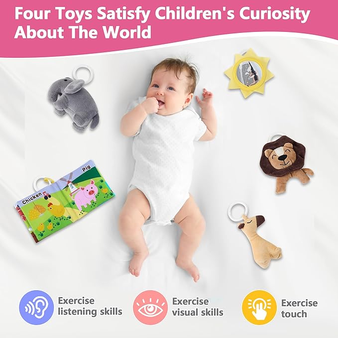 Portable Baby Lounger for Travel,Breathable & Comfortable 100% Cotton Infant Lounger, Baby Nest 0-24 Months Machine-Washable Newborn Lounger,Newborn Essentials,Supervised Use