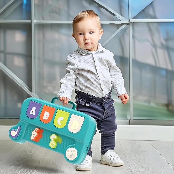 usrela Cause and Effect Toys for 1 Year Old Boy Girl, Baby Musical Toys 12-18 Month, Interactive Pop up Animal Toy for 12-24 Month Old, STEM Birthday Gift for Toddler Toys Age 1-2