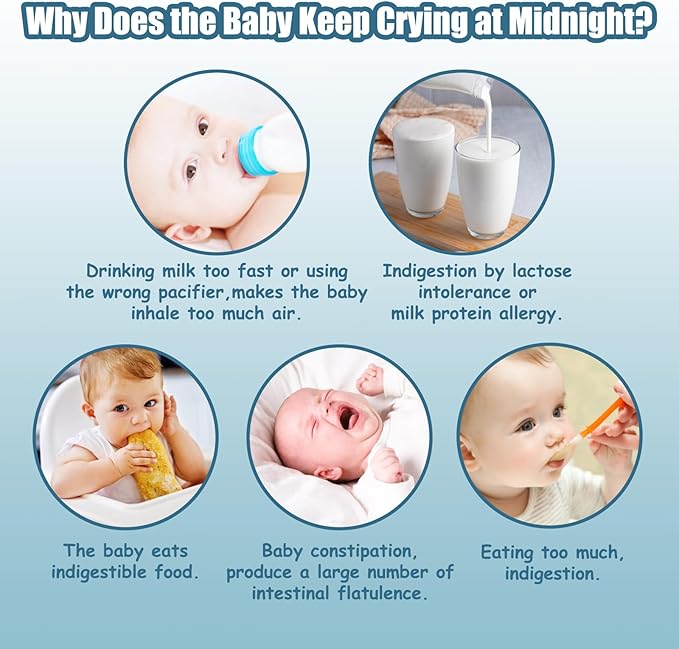 20 Count Gas and Colic Reliever for Babies, Infant Gas Colic Relief Flatulence Stick, Instant Constipation Relief for Newborns Boys Girls