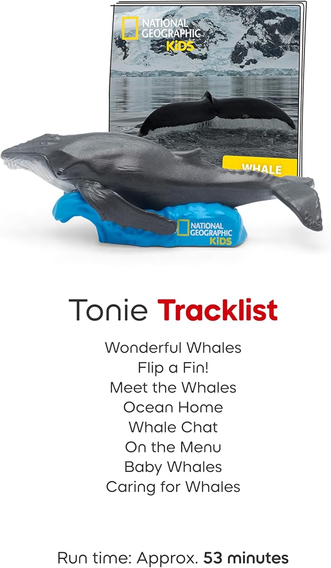 National Geographic Kids Whale Audio Toy Figurine for Tonies
