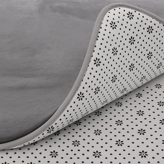 Baby Play Mat for Floor, 1.2″ Thick Foam 59X39 Playpen Mat, Ultra-Soft Velvet for Tummy Time & Crawling, Non-Slip Backing and Easy to Clean, Safe for Infants, Toddlers, and Kids (Gray)