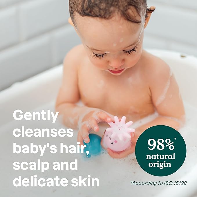 Bundle of ATTITUDE Body Lotion for Baby, EWG Verified, Dermatologically Tested, Plant and Mineral-Based, Vegan, Unscented, 16 Fl Oz + 2-in-1 Shampoo and Body Wash for Baby, Unscented, 16 Fl Oz