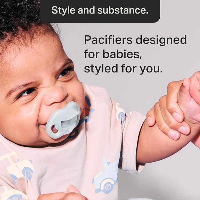 Tommee Tippee Ultra-Light Silicone Pacifier,6-18 Months,Symmetrical One-Piece Design,BPA-Free Silicone Binkies,Pink/Violet/Yellow,(Pack of 48)