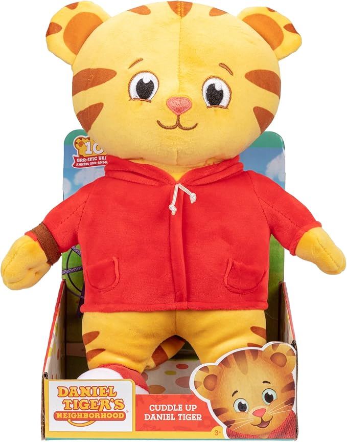 Daniel Tiger's Neighborhood Cuddle Up Daniel Tiger Plush Toy Super Soft Kids Character Stuffed Plush Toy - Polyester Microfiber - for Boy and Girls, 12 Inches Tall!