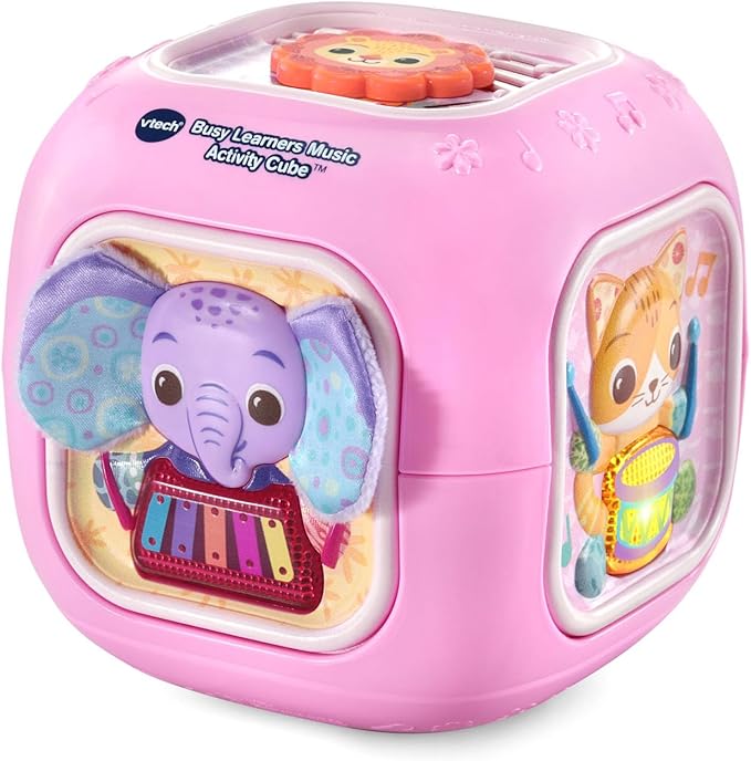 VTech Baby Busy Learners Music Activity Cube, Pink