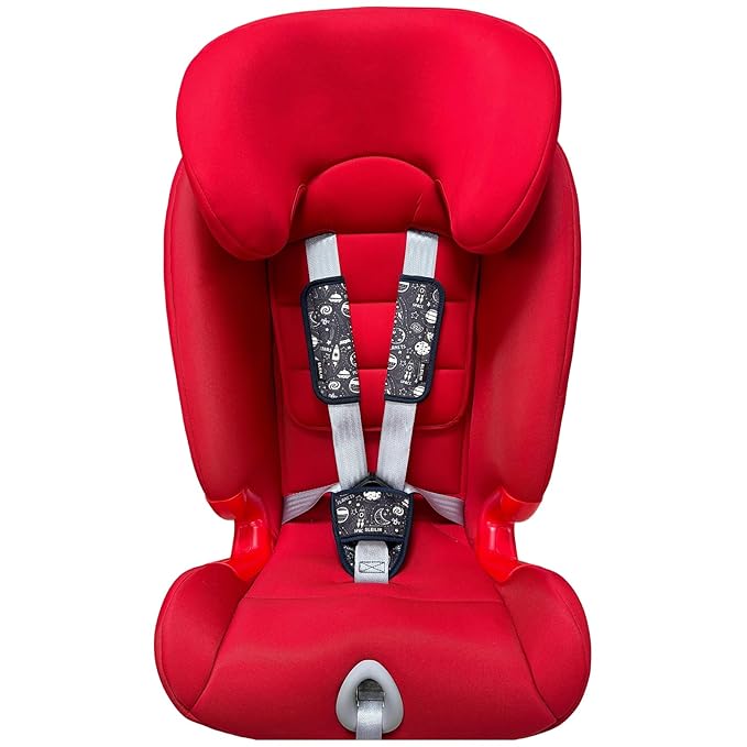 3 Pcs Car Seat Straps Shoulder Pads Suit for Kids : Ultra-Soft Child Car Seat Strap Covers, Kids Car Seat Strap Pads, Cute Plush Printed Seat Belt Covers, Hip Support, for Pushchair, Baby Stroller