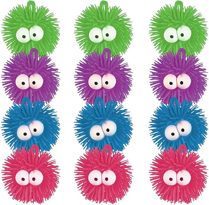 Fun Express Puffer Ball W/Eyes | Fun Outdoor Toy for Kids – Great for Parties, Prizes & Active Play
