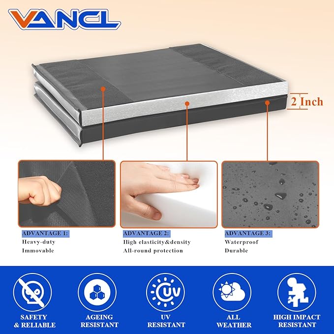 Gym Wall Padding for Gym Wall Pad for Kids Wall Padding 2" Thick Gym Padding for Wall Mat 4" Thick Wall Protection Pads, Durable Waterproof Wall Pad for Safety[Colorful]