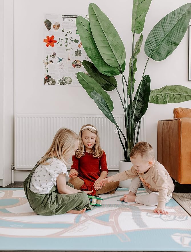 The Shwally PlayMat - Soft Baby Play Mat - Reversible Foam Floor Mat - Waterproof, Wipe-Clean, Durable, Non-Toxic and Hypoallergenic - Large (6.5' X 4.5') (Josephine)