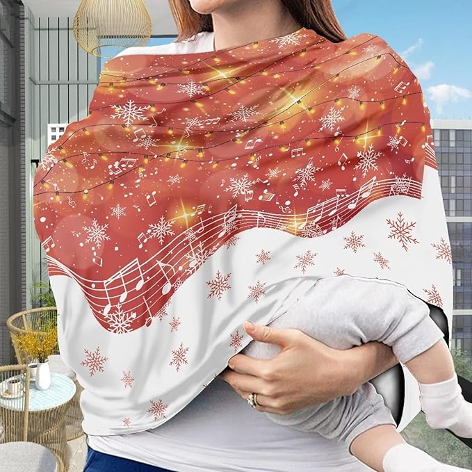 Car Seat Cover Multi-Use Car Seat Canopy Cover for Babies Breathable Stretchy Nursing Breastfeeding Covers Privacy Protection Durable