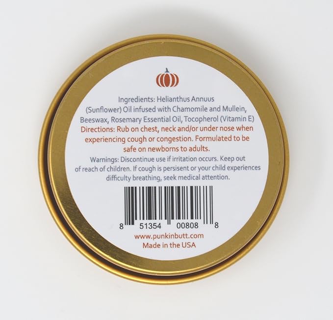 Punkin Butt: Natural Congestion Therapy Kit- Rosemary Respiratory Rub and Organic Ear Oil