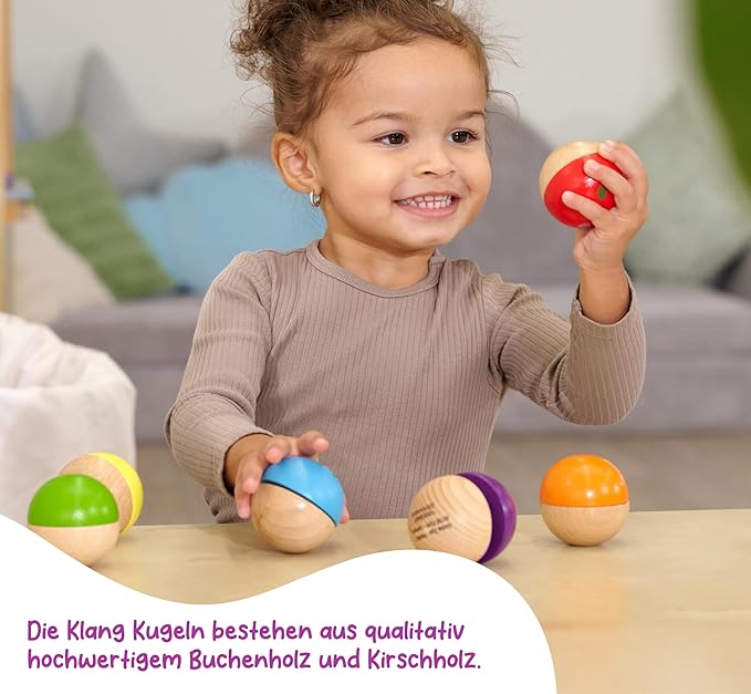 Eichhorn 100003487 Musical Wooden Balls Multi-Coloured
