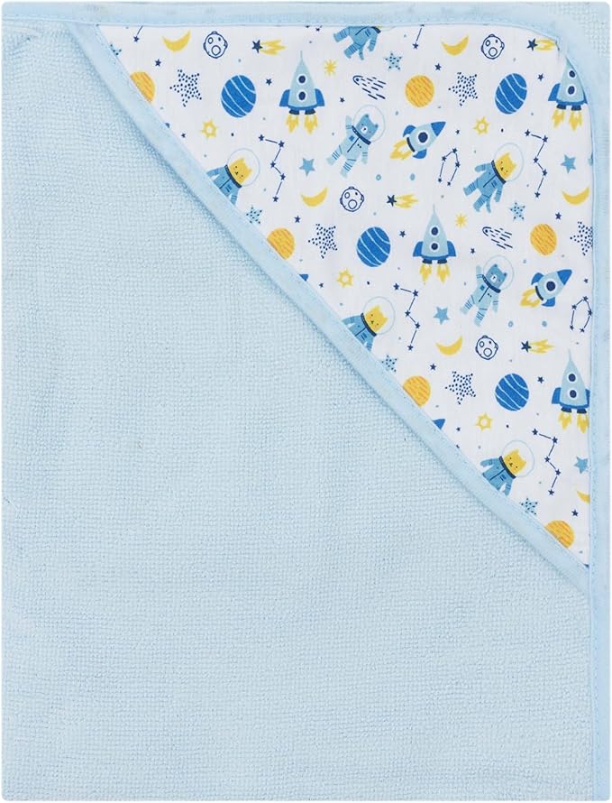 Hooded Baby Towels 3-Pack – Soft Baby Bath Towels with Hood for Newborns & Toddlers, Baby Hooded Towel Set, 30" x 26" (Moon Bear)