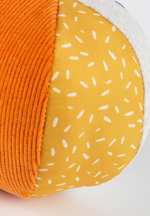 Sigikid 43166 Soft Textile Baby Play Ball, Multicoloured/11 cm