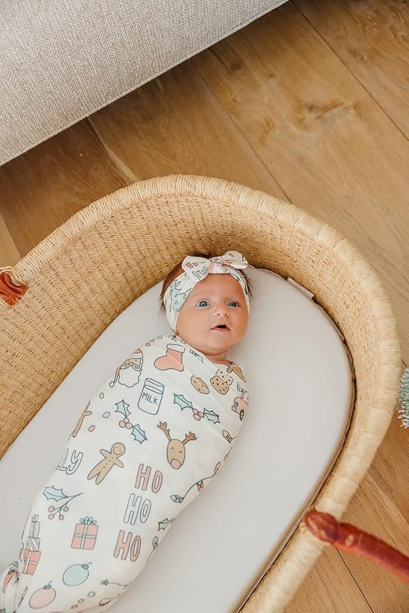 Copper Pearl Baby Stretchy Soft Knit Headband Bow Cindy