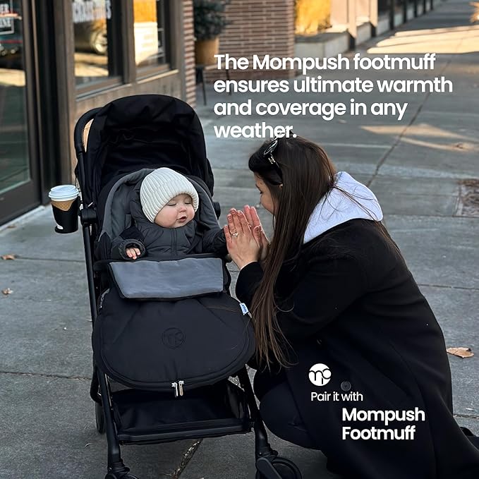 Mompush Stroller Footmuff & Cover for Winter | All-Season Universal Bunting Bag for Baby, Weatherproof with Fleece Lining & Smart Shoe Shield