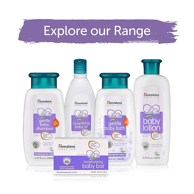 Himalaya Gentle Baby Bath Plus Gentle Baby Lotion 6.76 oz/200 gm - BUNDLE