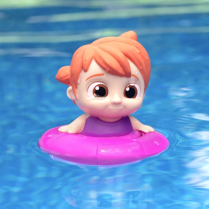 CoComelon Floating Water Toy Set 3-Pack - JJ, Cody, YoYo Figures - Officially Licensed - for Bath Tub, Pool, Swimming - Gift for Toddlers, Preschoolers & Kids 18mo+