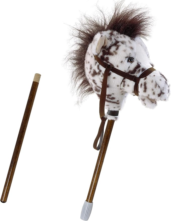 Mary Meyer Hobby Horse Toy Easy Ride 'Um Stick Horses with Galloping and Neighing Sounds, 33-Inches Tall, Appaloosa