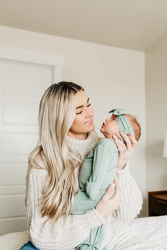 Copper Pearl Baby Bows: Stylish Headbands for Baby Girls, Premium Soft and Stretchy Baby Headbands, Perfect for Newborns, Trendy Designs - Briar