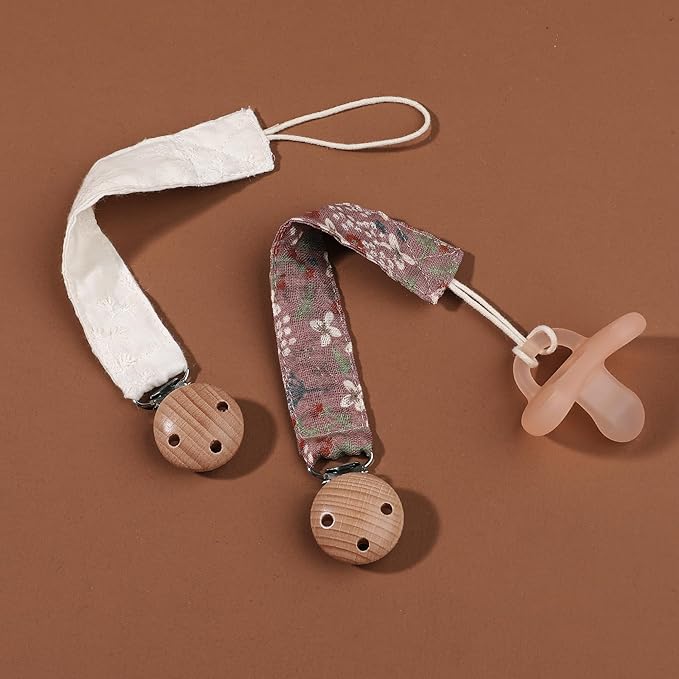 Baby Pacifier Holder for Boys and Girls, Teething Straps Unisex Design, Smoother Clip 100% Handmade Braided,