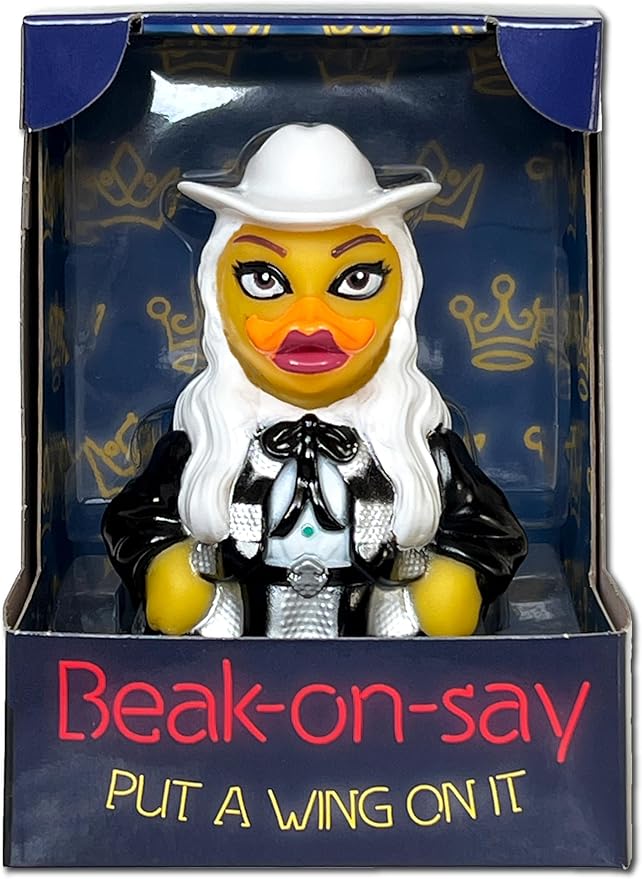 CelebriDucks - Beak-On-Say - Put A Wing On It - Floating Rubber Ducks - Collectible Bath Toy Gift for Kids & Adults of All Ages
