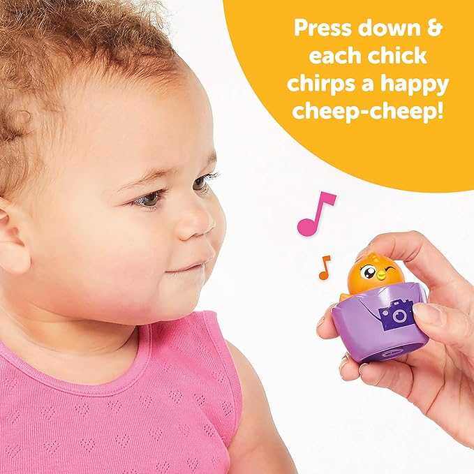 Toomies Tomy Hide and Squeak Egg Bus Baby Toy, Educational Shape Sorter with Colours and Sound, Easter Toy for Babies, Baby Push-Along Toy for Toddlers, Baby Boys & Girls Aged 1, 2 & 3 Year Olds