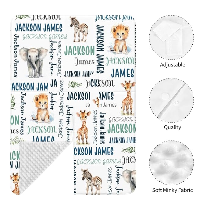 Personalized Baby Car Seat Cover Winter Custom Minky Carseat Cover Boy Girls with Name Woodland Carseat Canopy Customized Car Seat Canopy Infant Carrier Covers Nursing Cover Toddler Blanket