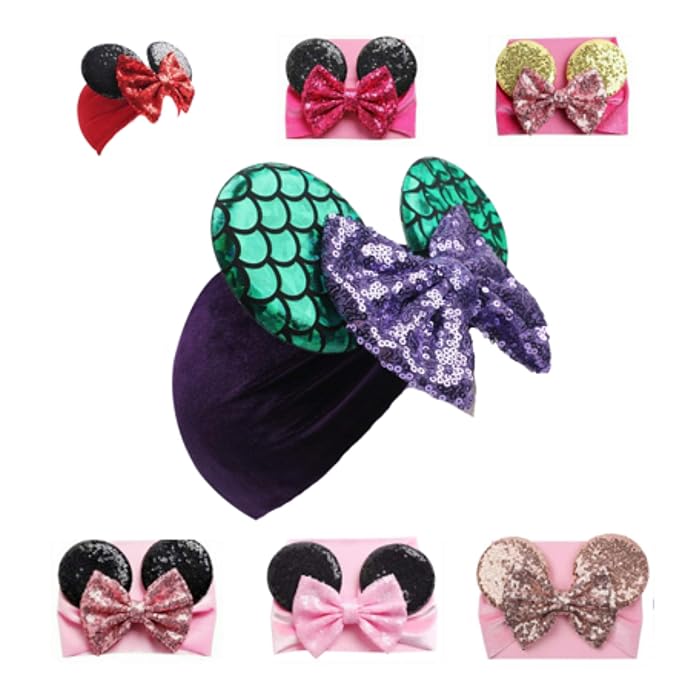 Mouse Ears Headband/Headwrap - Toddler, Baby, Kids upto 4 Years - Party supplies – Mermaid