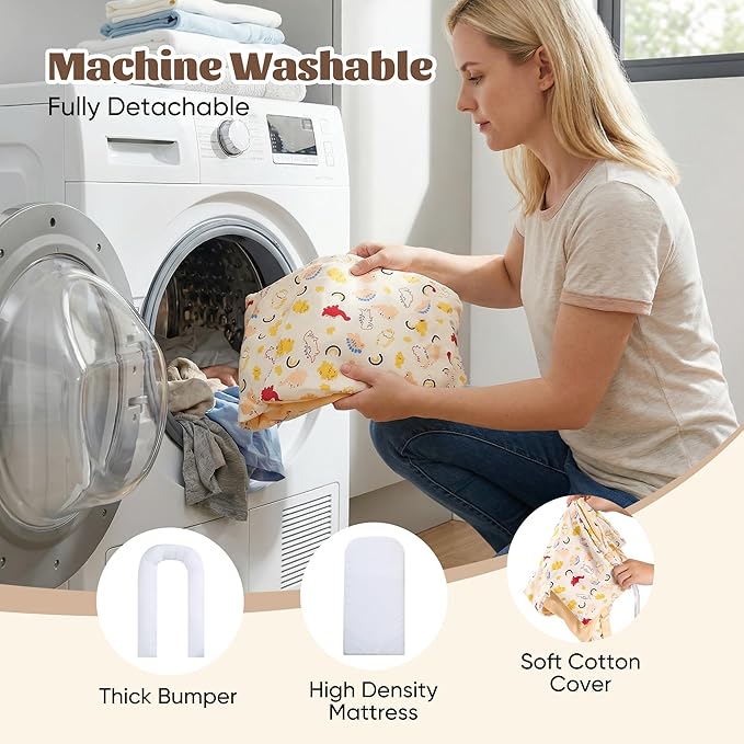 Baby Lounger for Newborn, Breathable and Soft Baby Lounger Pillow, Portable Infant Lounger with Removable Cover, Adjustable Lounger for Baby 0-12 Months, Tummy Time Baby Lounger for Home and Travel
