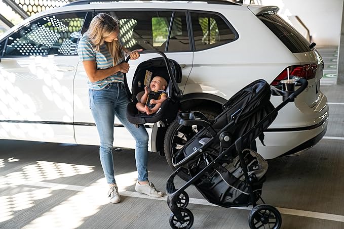 Safety 1st Grow and Go Flex 8-in-1 Car Seat Stroller Combo, Baby Stroller Travel Systems for Infants 4-30 lbs, Stroller and Carseat Combo Set, Foundry