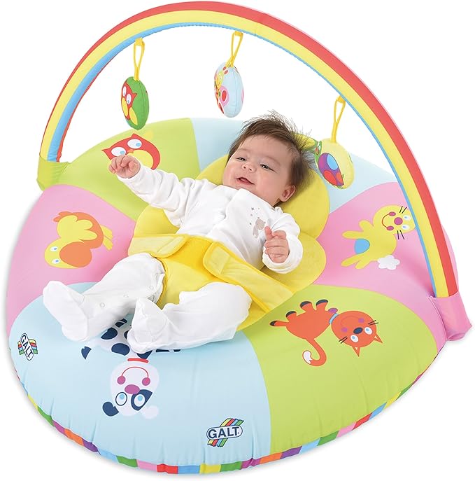 Galt Toys, 3 in 1 Playnest & Gym, Baby Activity Center & Floor Seat, Ages 0+, Multicolor, Model:1004819