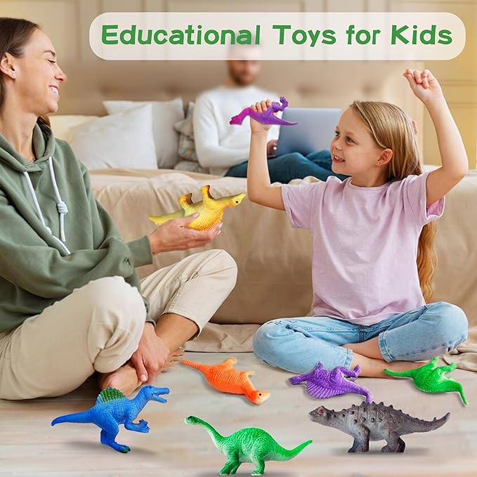 Dinosaur Series - 16pcs Temperature Color Changing Bath Toys, Water Table Toy for Easter Egg Fillers,Goodie Bags Fillers,Themed Party,Classroom Rewards,Carnival Prize, for Kids 3+