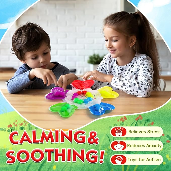 Easter Basket Stuffers Color Sorting Sensory Toys, Fine Motor Skills Games for Toddlers, Montessori Preschool Outdoor Travel Learning Toys, for 3-5 Year Old Boys and Girls