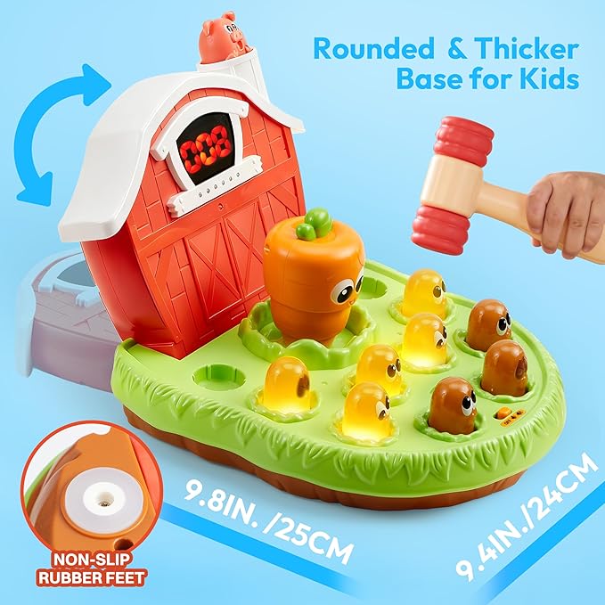 lalalark Game for Toddlers Age 2 3 4 5, Light & Sound, 4 Modes, 40 Levels, Baby Toy Gifts for Early Learning, Birthday Gift for Toddler Boy Girl Toys
