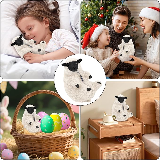 AGRIMONY Cute Shaved Sheep Stuffed Animals,Small Plushies Kawaii Lamb Plush Toys, Easter Valentines Mothers Day Birthday Christmas Funny Gifts Sheep Decor for Kids Girls Boys Teens Women