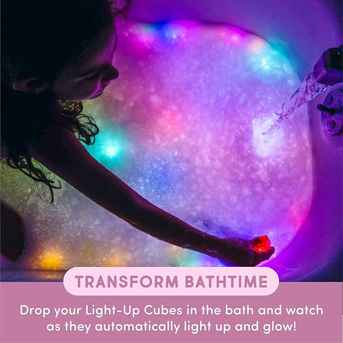 Glo Pals x Sesame Street Water-Activated Light-Up Cubes Bundle for Sensory Play - 12 Packs (Easy as A,B,C)