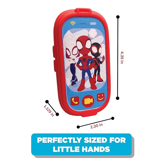 Spidey and His Amazing Friends Light Up Cell Phone Squirter - 6 pc Party Favor pk