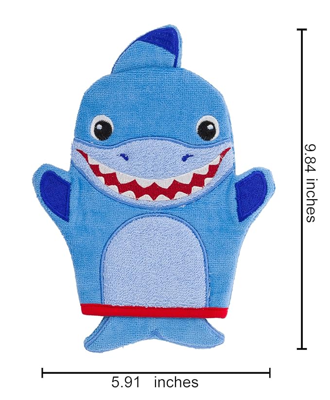 Stephen Joseph Kids Bath Mitts, Shark