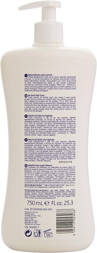 Chicco Baby Moments Bubble Bath 750ml