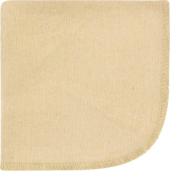 Hudson Baby Unisex Baby Flannel Cotton Washcloths, Brown Bear 12 Pack, One Size
