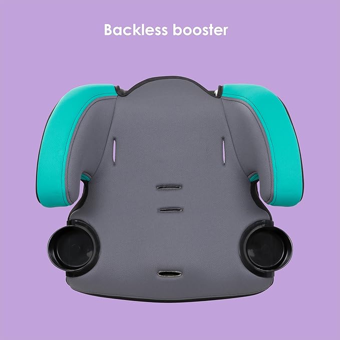Baby Trend Hybrid SI 3-in-1 Combination Booster Seat, Hoboken Teal – Side-Impact Protection, 3-Stage Growth Design, Adjustable Headrest, Cushioned Comfort