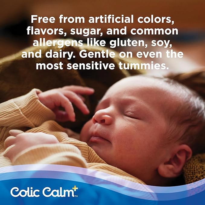 Colic Calm Plus - Gripe Water with Extra Support, Infant Gas Drops for Newborns, Colic & Upset Stomach Relief, Safe & Gentle, Baby Essentials for Digestive Health, 2 fl oz (Pack of 1)