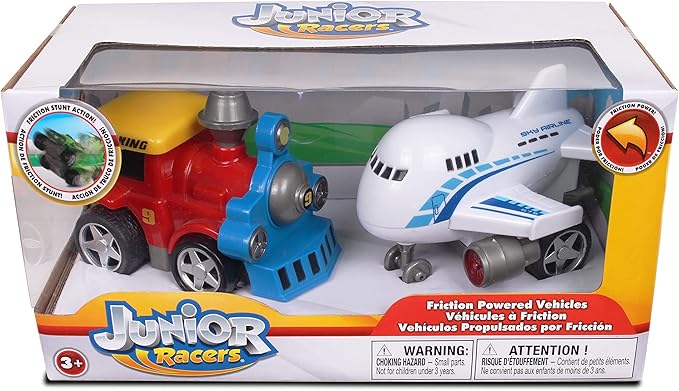 NKOK Junior Racers 2PK Friction Powered Train & Plane