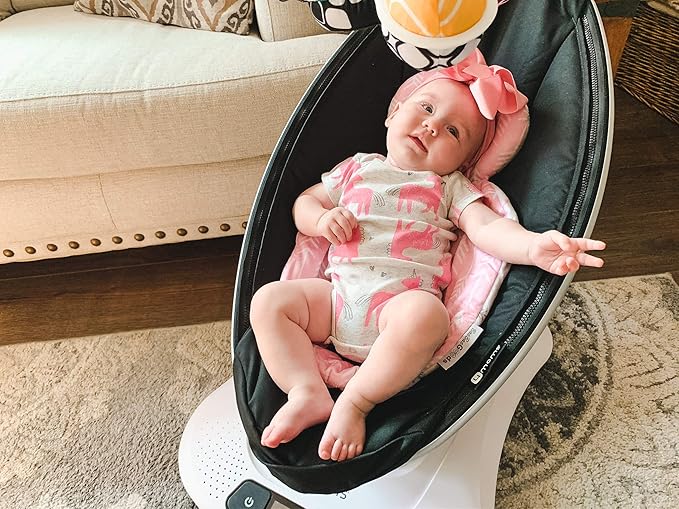 Infant Insert Compatible with 4Moms Mamaroo & Rockaroo – Car Seat Insert 2 Pack – Reversible Infant Car Seat Insert – Soft Plush Minky Car Seat Head Support Insert