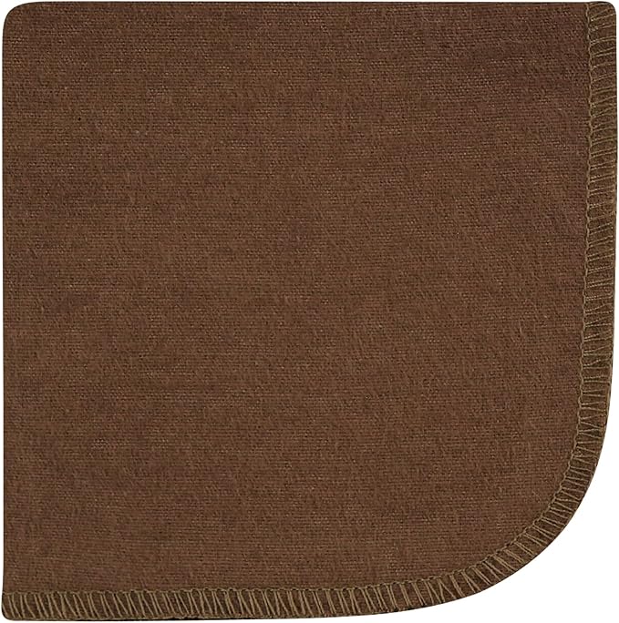 Hudson Baby Unisex Baby Flannel Cotton Washcloths, Wild Buffalo 12 Pack, One Size